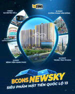 bcons new sky - đầu tư kép: cho thuê ổn định & tăng giá theo quốc lộ 13