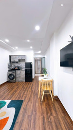 cho thuê căn hộ 1 phòng ngủ tách bếp siêu rộng đường nhật tảo full nội thất có thang máy