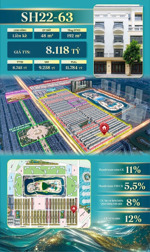 liền kề san hô ocp2 ocean city mã căn: sh2x-63, dt đất: 48 m2 dtxd: 192 m2 (4 tầng)