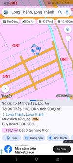 cần bán lô đất mt đường nhựa sát đường kết nối xuống sb long thành, qh ont, kdc, giá rẻ đầu tư