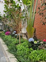 nhà phố kinh doanh mặt tiền 13m đường 24 m diện tích sử dung 1200 m2 + 2 đường trước sau + vườn cây