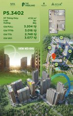 bán gấp căn 47,52m2 mik tại vin 2 chỉ 57,8 triệu/m2 the park land