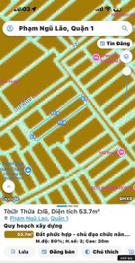 bán nhà mặt tiền hẻm bùi viện, q.1 dt 53m2 sh vuông đẹp chỉ 30m ra mt lớn xây chdv - chủ 1 đời