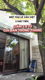 giảm 1 tỷ - biệt thự 2 mặt tiền lê văn việt - 185m2 - ngang 7 - 3 tầng - gara ôtô - 15.x