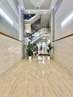 nhà đẹp ngay khu phân lô phan huy ích - hẻm nhựa thông ô tô - 5 tầng - dt 4mx19m - sổ vuông a4