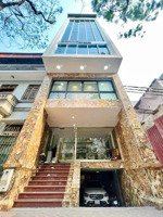 cho thuê nhà ở phố trung kính, dt 80m2x6t + 1 hầm, mt 6m, thông sàn toàn bộ, thang máy, giá 49tr