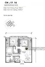 cho thuê căn hộ landmark 81 3pn 109m², view đông nam mát, giá 40 triệu/tháng