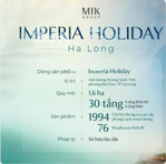 quỹ căn độc quyền imperia holiday hạ long giá từ 2.3 tỉ đến 6,6 tỉ