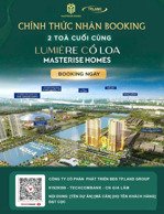 chính thức nhận booking - chỉ từ 50 tr - dự án masteri cổ loa