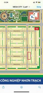khách gửi bán lô th7-xx đường 15m dự án mega city 2 giá 1ty550