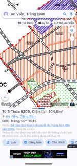 vị trí ấp 5 an viễn-ngay bên kcn giang điền-trảng bom khu dân cư hiện hữu, đường nhựa rộng 6m