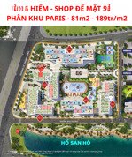 hàng hiếm -shop chân đế mặt sảnh 81m2 - 189tr/m2-sổ đỏ lâu dài- cho thuê 80tr/tháng