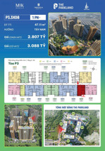 bán căn hộ 1pn+/1wc tại the parkland, văn giang, hưng yên, giá nhỉnh 3 tỷ, tầng cao - view thoáng.