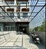 nhà view sông đường thông, dt: 4x25m, trệt, 2 lầu, 3pn, 4vs, sân xe hơi, sân thượng, 6.3 tỷ