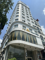 cho thuê nhà mp lâm hạ, 270m2 x 6t, lô góc 3 mặt thoáng, thông sàn, thang máy, view hồ đẹp