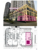 cho thuê sàn thương mại tầng 1 floren 28 trần hữu dực 220m2 lh 