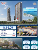 aria bay hạ long căn vip 3pn đông nam dt.94m2 - giá 7,9 tỷ chiết khấu 17% htls 30 tháng