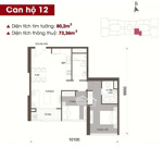 bán 02 phòng ngủ tòa m3 view hồ tây đồ đẹp (1 tỷ) đang cho thuê 35 triệu bán