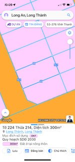 cần bán 300m2 full thổ+ sổ riêng tái định cư thái lạc ( sân bay long thành)