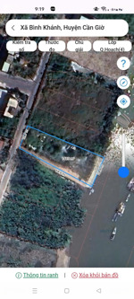 bán đất view sông đường ôtô 1400m2 có 700m2 thổ cư, xã bình khánh