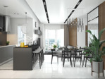 cho thuê căn hộ 1pn, 58m2 tại the infiniti riviera point, 16 triệu vnd, giá tốt