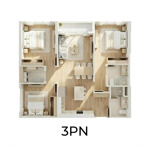 căn góc 3pn giá rẻ nhất the parkland ocean city, giá 4.4x tỷ/căn 80.38m2, htls 0% đến khi nhận nhà