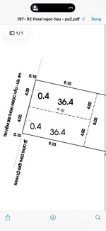 bán đất hẻm 205/15 thoại ngọc hầu 4x9.1 - đất 5.1 tỷ