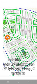 đất kdc đại dương p6 tp tân an đs1 dt 5x20m2 giá3,350tỷ hướng tây bắc cách hvnd 60m long