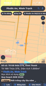 bán đất ở xã vĩnh thanh, nhơn trạch. giá đi nhanh, pháp lý đầy đủ, hợp đầu tư hoặc an cư lâu dài