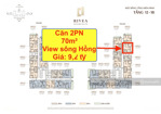 quỹ vip 2pn 70m2 view sông hồng tòa rivea siêu đẹp giá 9,2 tỷ cạnh times city, ck lên đến 30%