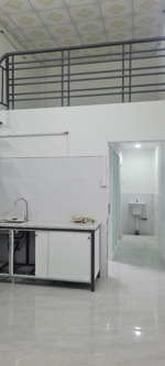 nhà 1 lửng đúc mới 60m cho thuê có máy lạnh giặt 6tr/th