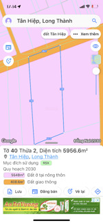 bán đất tại xã tân hiệp, huyện long thành, đồng nai, 4 triệu/m2, 6000m2 hàng hiếm