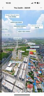 chung cư the zenith, căn góc 70m2, giá 657 triệu nhận nhà