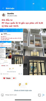 9,25 tỷ tl mt thục quốc lộ 13 giảm 300 triệu cg nhà mới 100% gần vạn phúc hiệp bình phước