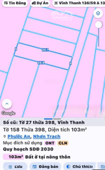 bán đất vĩnh thanh, nhơn trạch. đường to ô tô tải đi thoải mái, dt 100m2, có 65m2 thổ cư, gd ngay