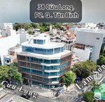 bán tòa nhà vp góc 2mt cửu long p2 tân bình, dt 30x20m cn 440m2, hầm 7 tầng giá 230 tỷ
