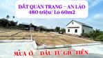 BÁN ĐẤT QUÁN TRANG AN LÃO | CHỈ 480 TRIỆU/LÔ | SỔ ĐỎ RIÊNG