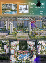 hiếm - chỉ 3,9 tỷ sở hữu căn 2pn góc đông nam view nội khu bể bơi tại masteri era landmark