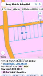bán đất long phước, long thành, đồng nai. trong đó có 81m2 thổ cư, giá rẻ, sổ cất két, gd ngay