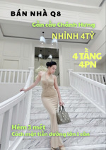 bán nhà q8 gần cầu chánh hưng, 4tầng btct 4pn, shr hoàn công đủ, nhỉnh 4tỷ