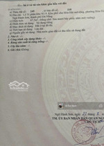 bán lô đất mt đường quán khái 5 - thuộc khu phố chợ non nước