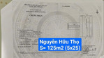 đất mặt tiền nguyễn thọ cạnh phan đăng lưu. đoạn vip. s= 125m2 ( 5x25) giá: 17.5 tỷ