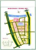 cần bán nền đất biệt thự khu dân cư kim sơn quận 7, sổ hồng riêng, 10x20m, giá 140triệu/m2 tl