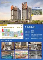 chính chủ bán lại căn hộ 2pn tòa a1 cora - trục 01. căn 2pn giá bằng 1pn+