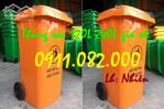 Thùng rác công nghiệp, thùng rác chất lượng giá rẻ tại miền tây- thùng rác 120L 240L- lh 0911082000