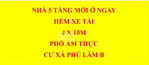 nhà mới đón tết 2026 - bà hom - khu ẩm thực cư xá phú lâm b - cư xá ra đa ( 4x10*5 tầng ở ngay )