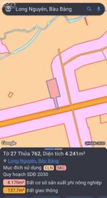 BÁN ĐẤT SKC TẠI LONG NGUYÊN BÀU BÀNG BÌNH DƯƠNG (BĐ155)