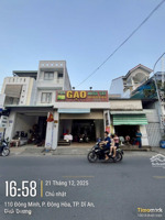 ngay siêu thị (go) đường đông minh dĩ an, giáp thủ đức, mặt tiền buôn bán, 150m2 tc. 8,5 tỷ tl