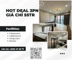hồ phúc | hot deal cho thuê căn hộ the river 3pn full nội thất, giá chỉ 55tr!