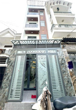 nhà mới tinh 4 tầng btct hiện đại, 59m2, 4pn, pt, 5wc, hxt, sát chợ hiệp thành, chỉ 6.9 tỷ tl